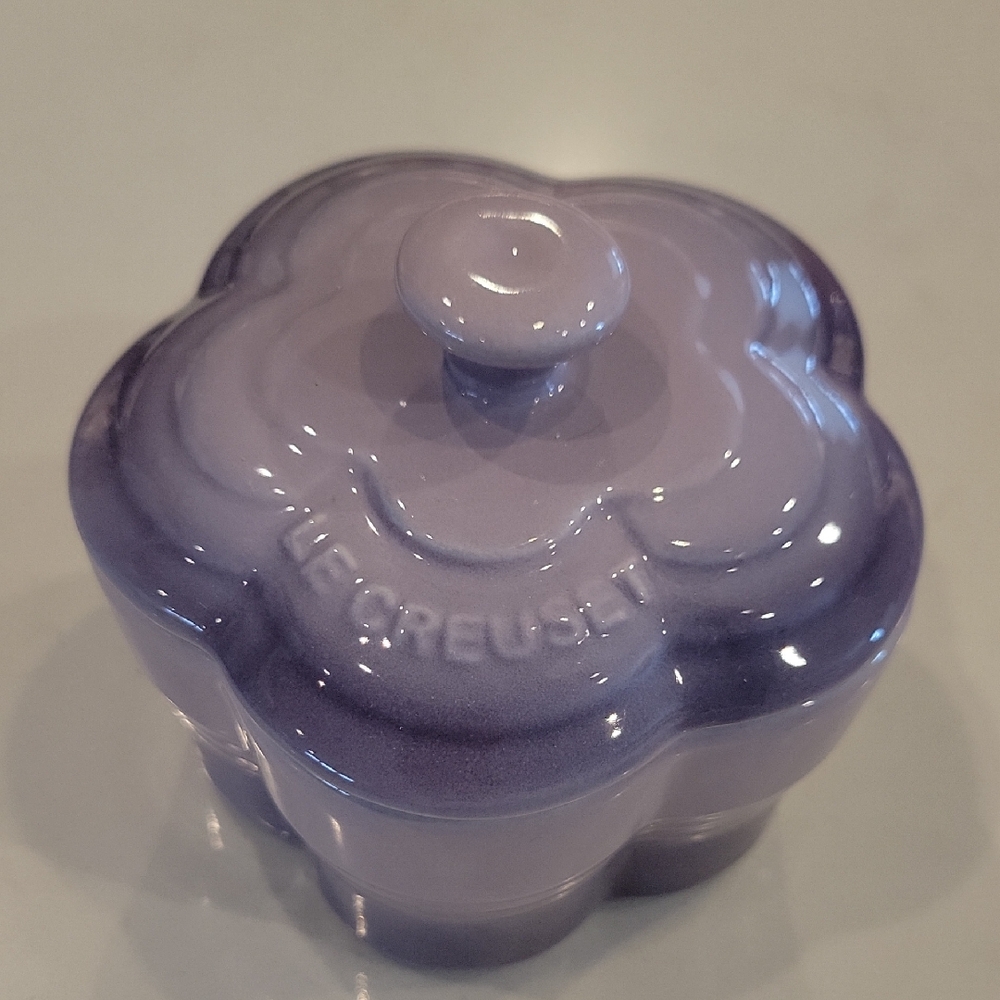 Le Creuset Purple Flower Cocotte